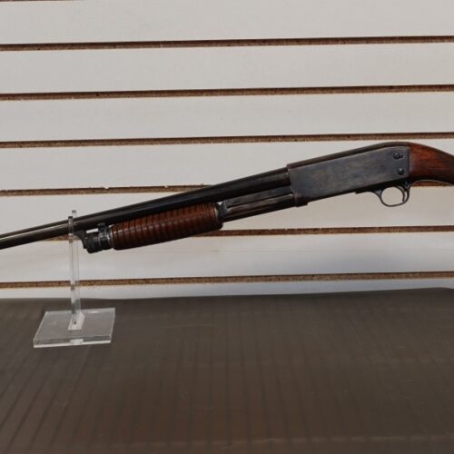 1949 ITHACA MODEL 37 12 GA 2 3/4" FACTORY ENGRAVED GAME SCENE
