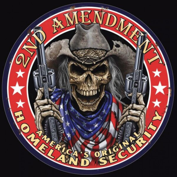 Desperate Signs - 2nd Amendment - America's Original Homeland Security Tin Sign (2449)