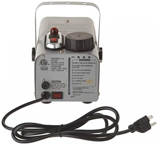 41ylkz8qydl__44032.jpg Intertek Fog Machine With Remote, 400W, Mini, Silver; New in Box