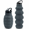 CampCo Caliber Gourmet SILICONE COLLAPSABLE TRAVEL WATER BOTTLE 580ML Reusable Silicone Foldable Water Bottle
