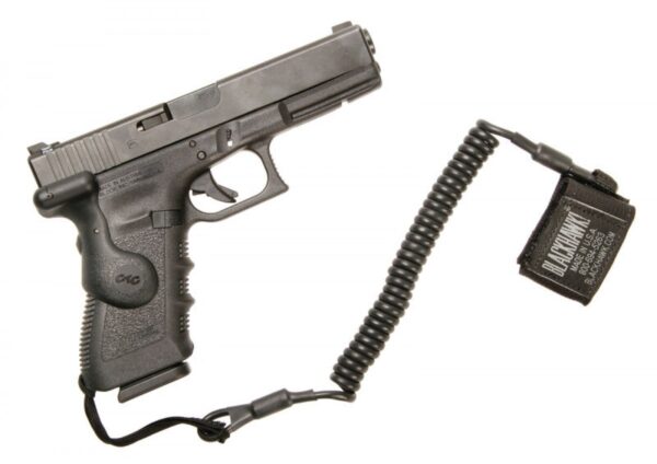 BLACKHAWK! Tactical Pistol Lanyard Coiled Black SKU - 516909