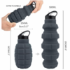 CampCo Caliber Gourmet SILICONE COLLAPSABLE TRAVEL WATER BOTTLE 580ML Reusable Silicone Foldable Water Bottle