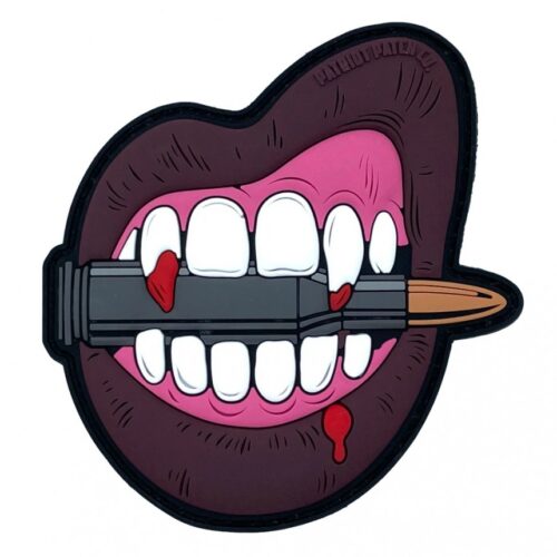 671072995749__42285.jpg Patriot Patch Company - Vampire Lips - Patch 2.5" x 3"