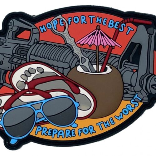 Patriot Patch Company - Hope for the Best, Prepare for the Worst - Patch  2.25" x 3.50"
