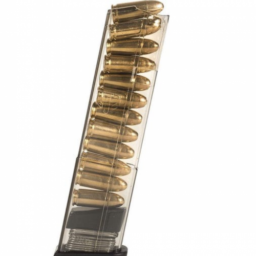 ETS Group GLK-43-12 Glock Compatible  9mm Luger G43 12rd Clear Magazine