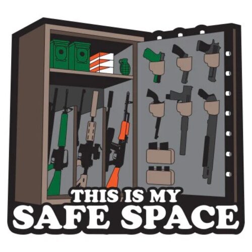Patriot Patch Company - Safe Space Sticker - 2.75" x 2.5"
