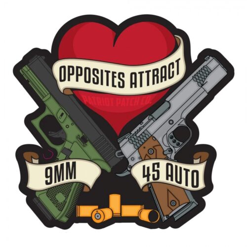 Patriot Patch Company - Opposites Attract Sticker - 3.15" x 3.25"