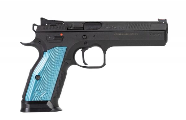 CZ-USA TS 2 9mm 20+1 5.28" Blued Steel Barrel Blue Alum Grip 91220