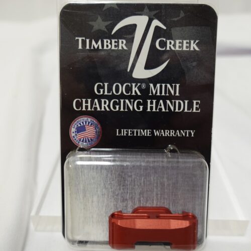 TIMBER CREEK GLOCK AMBIDEXTROUS CHARGING HANDLE Mini RED