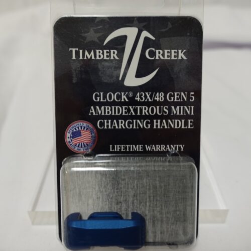 dsc03437__05717.jpg Timber Creek GLOCK AMBIDEXTROUS CHARGING HANDLE BLUE (Gen4 and Gen5 43X, 48, etc)