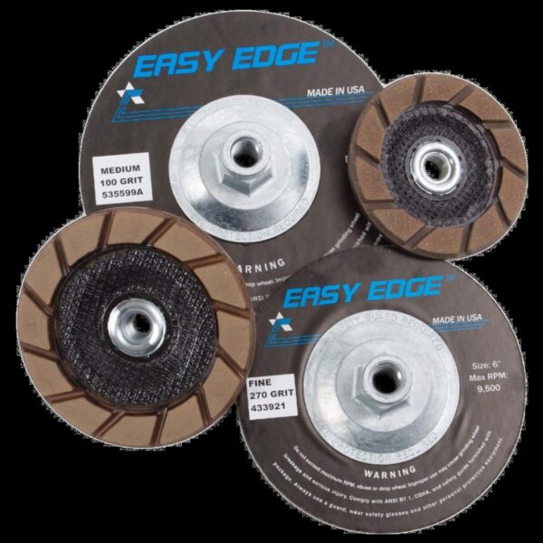 EASY EDGE EDGER DIAMONDS COARSE 50 GRIT 7" GROOVED - NEW IN BOX - Made in USA.