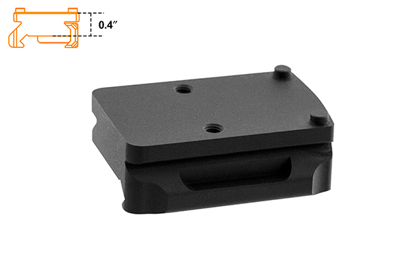 UTG Super Slim Picatinny RMR Low Profile Mount MT-RMRXS Black Trijicon