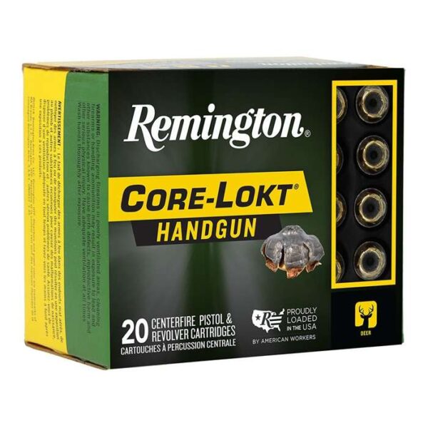 Remington Core-Lokt Handgun Ammunition .44 Rem Mag 240gr SJHP 20/ct R20228