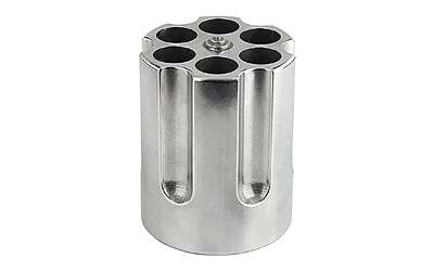 https-images.coreware.com-images-products-1096377-14324575__96980.jpg CampCo Caliber Gourmet Gun Cylinder Pen Holder Silver Aluminum - CBG-1007