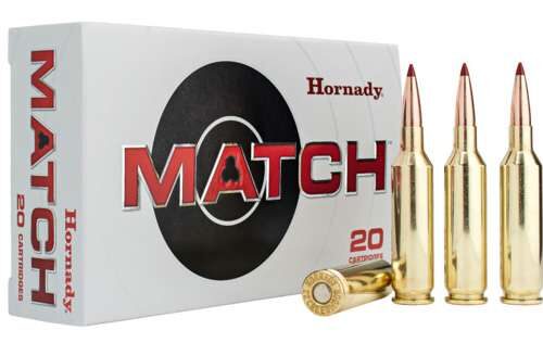 https-images.coreware.com-images-products-1139652-14344288__16093.jpg Hornady Match 25 Creedmoor Ammo 134 Grain ELD Match Polymer Tip Box of 20 - 81421
