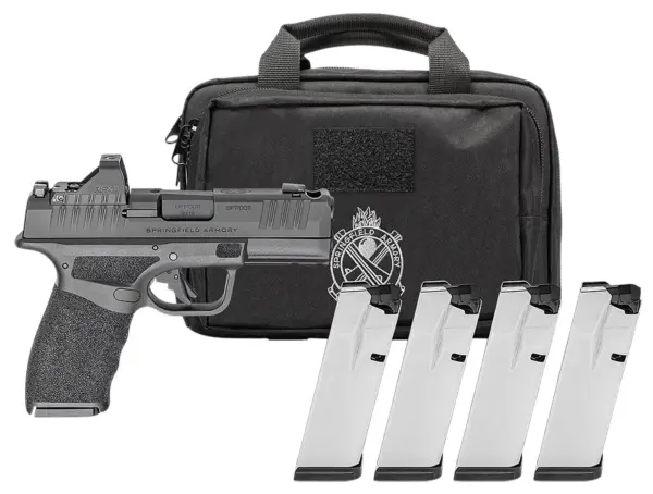 Springfield Hellcat Pro Comp OSP Gear Pac 9mm 3.8" Barrel 17-Rnds w/ Viridian RFX11 4 Mags
