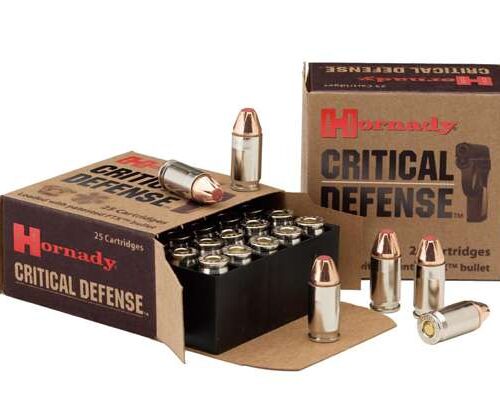 Hornady Critical Defense 40 S&W Ammo 165 Grain Hornady FTX Polymer Tip Box of 20