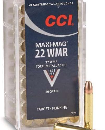 CCI MAXI-MAG 22WMR 40Grain Total Metal Jacket 0023