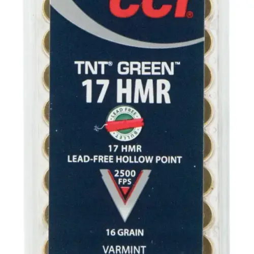CCI Varmint TNT Green 17 HMR 16 gr Hollow Point (HP) 50 Bx