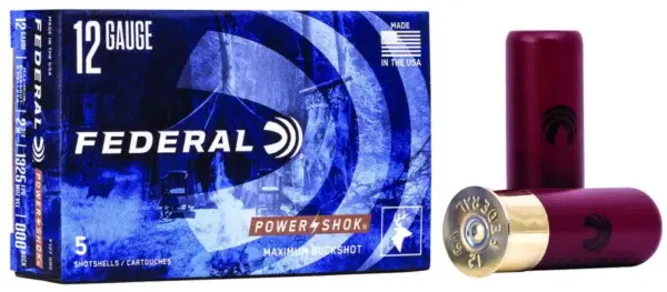 https-images.coreware.com-images-products-20890-14250816__09369.webp Federal Power-Shok Buckshot 12 GA 2.75-inch #000 Buckshot 8 Pellets 5Rds - F127000