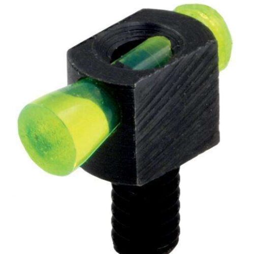Hiviz Threaded Front Spark II Green Fiber Optic Black - BD1007G