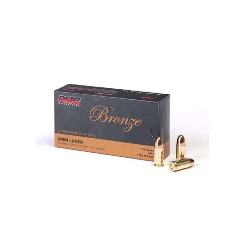 PMC Bronze 9mm 115gr FMJ Ammunition 50rds - 9A