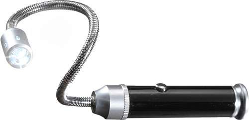 Real Avid/Revo  Bore Light Magnetic 15,000 Candlepower LED Aluminum Black AVBR101B w/Silver Accents LR44