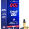 CCI Standard Velocity .22 LR 40-Grain 50-Rounds Brass Casings LRN Projectiles