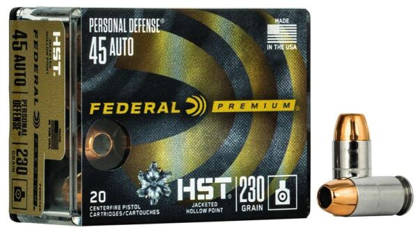 Federal Premium Personal Defense 45 ACP 230 gr HST JHP 20 Box - P45HST2S
