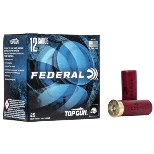 https-images.coreware.com-images-products-335935-14200349__66583.jpg Federal Ammunition Top Gun 12 Gauge 2.75" 1oz. #7.5 Shot 25 Rounds TG12175