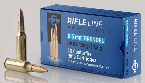PPU PP6GH Standard Rifle  6.5 Grendel 120 gr Hollow Point Boat Tail (HPBT) 20 Bx/ 25 Cs