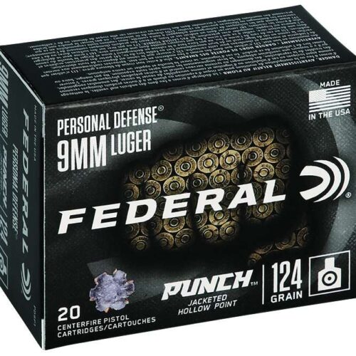Federal Premium Punch 9MM 124Gr - JHP, 20 Round Box