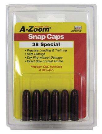 A-ZOOM SNAP CAPS 38SPL 6/PK 16118