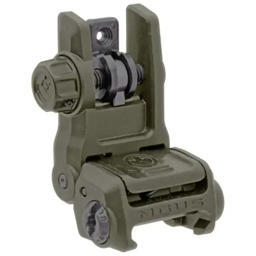 Magpul Industries MBUS 3 Sight, Rear, AR10, AR15, M4, M16, M110, SR25, Olive Drab Green, MAG1167-ODG