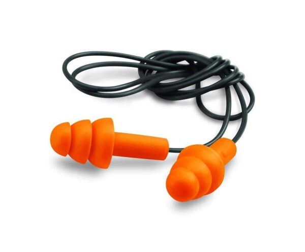 https-images.coreware.com-images-products-7419-14214909__52104.jpg Walkers Corded Foam Ear Plugs 33 dB Orange Ear Buds w/Black Cord 2 Per Pack - GWPEPCORD2PK