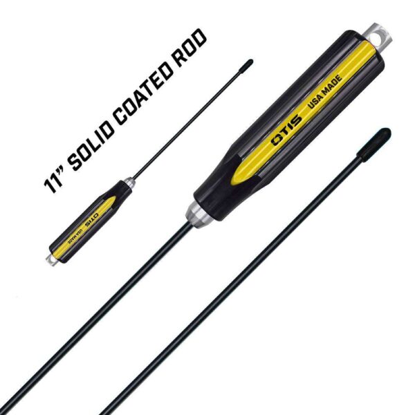 Otis Technology, Pistol Cleaning Rod, Rotating Handle, 11" Long, Black -FG-SROD11-SC