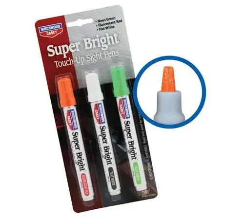 Birchwood Casey Super Bright Felt Pens Red/White/Green 3-Pack -15116