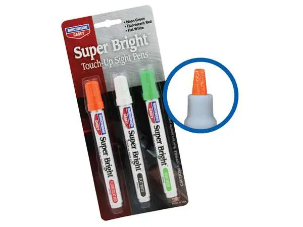 Birchwood Casey Super Bright Felt Pens Red/White/Green 3-Pack -15116