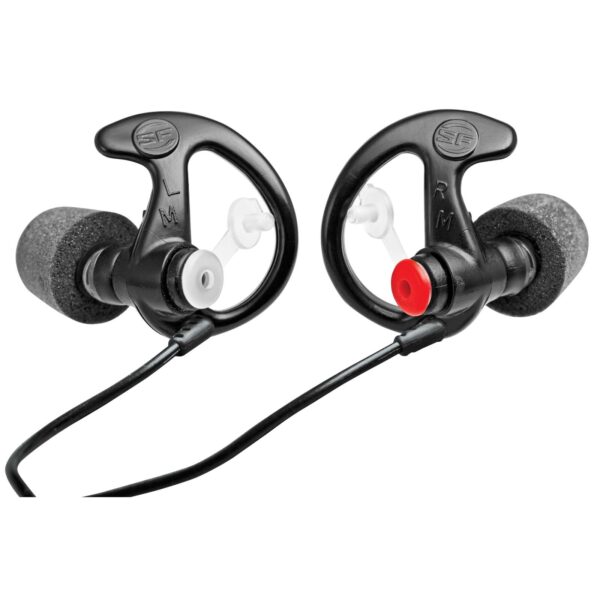 Surefire COMPLY FOAM TIPPED, FILTERED EARPLUGS, MEDIUM, 1 PAIR, BLACK - EP7BKMPR