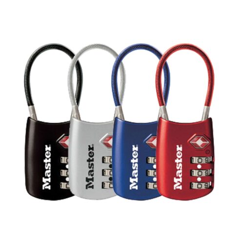 Master Lock Cable Combo Lock: TSA Approved Luggage Padlock, Set Your Own Combination