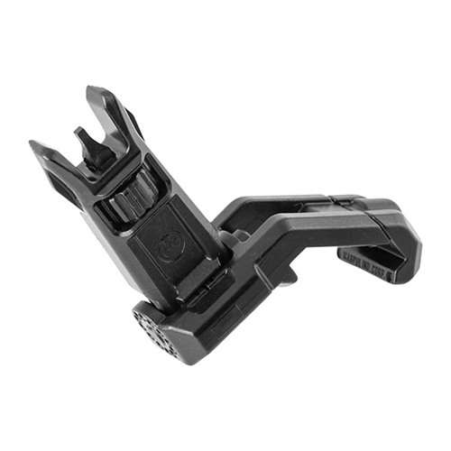 Magpul Industries MBUS Pro Offset Front Sight AR Platform Black Melonite QPQ Folding Steel - MAG525-BLK