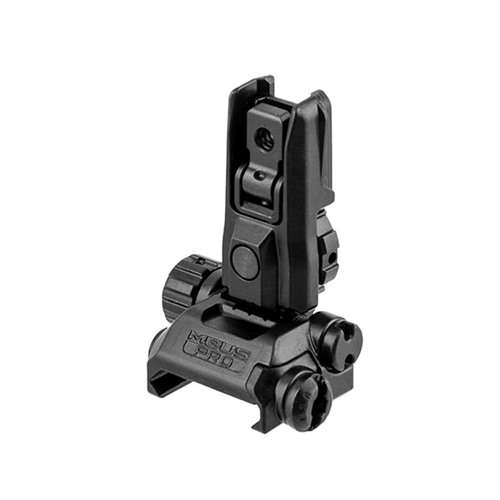 Magpul Industries MBUS Pro LR Rear Sight AR Platform Black Melonite QPQ Adjustable Steel -MAG527BLK