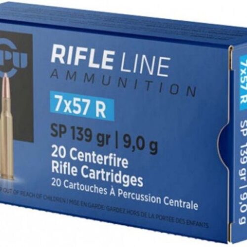 PPU 7x57R 139Grain Soft Point (SP) 20Rounds