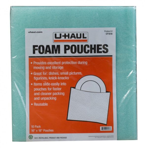 UHaul 16" X 18"FOAM POUCHES #CF1618