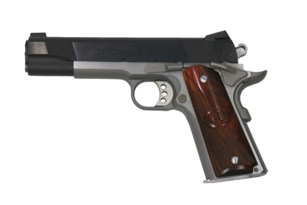 image-full-151600-f794a034d118a041ff3bc4b2f09d3f49__76539.jpg Colt XSE Combat Elite 45 ACP 5" 8+1 Rosewood Grip SS Frame Blk Slide- O8011XSE *PreOwned*