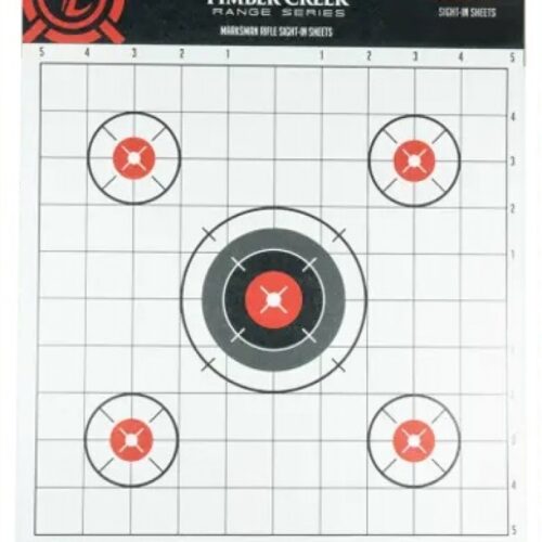 Timber Creek Marksman Rifle Sight-in Targets 100yd MOA 10" 15 Targets