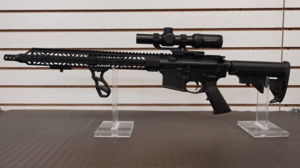 DEL TON AR-15 DTI-15 .556 STRIKE EAGLE VORTEX 1-8X24 CANTILEVER MOUNT, FORGRIP; FLASHHIDER
