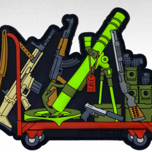 Patriot Patch Company - Gun Store Shopping Cart 2.0 - Patch 3" x 4"