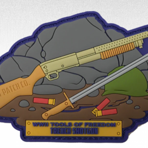 Patriot Patch Company - WWII Guns "M37 Trench Shotgun" - Patch 3.4" x 3"