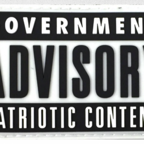 Patriot Patch Company - Government Advisory - Patch 2"x3"